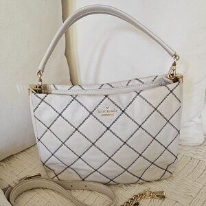 KATE SPADE PURSE | Cream leather shoulder bag